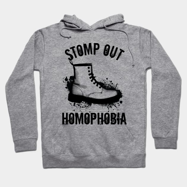 Stomp Out Homophobia Hoodie by patrickkingart